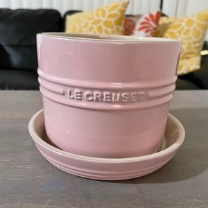 Le Creuset 5.5” Planter with Tray - Pink